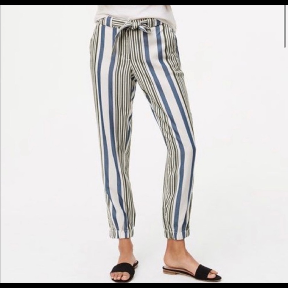 Striped jogger pants